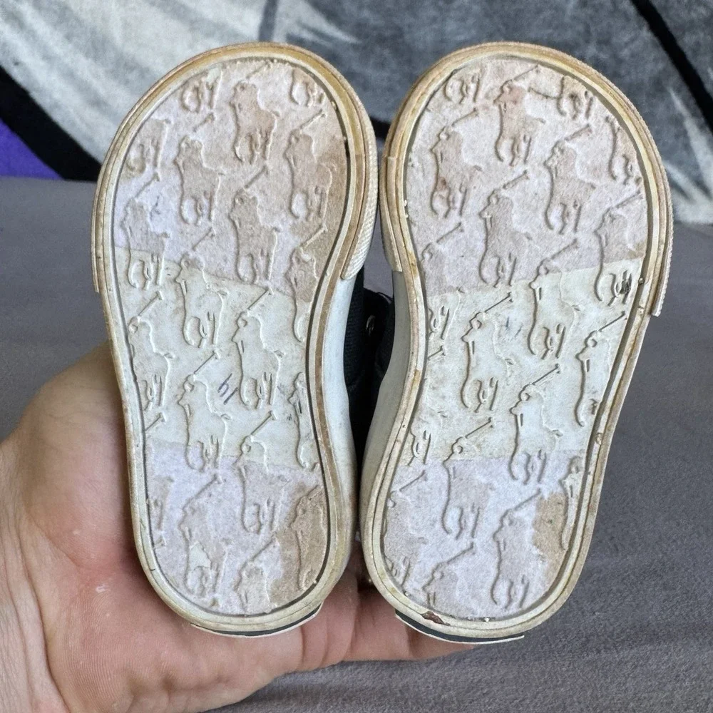 Size 4c - Polo Ralph Lauren Mary Jane Baby's Shoes Blue Canvas
